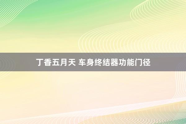 丁香五月天 车身终结器功能门径