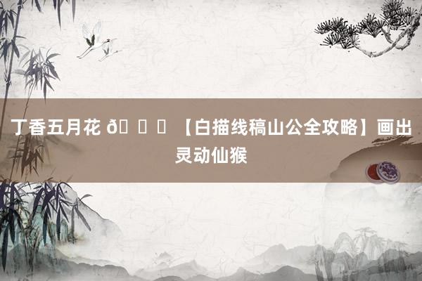 丁香五月花 🌟【白描线稿山公全攻略】画出灵动仙猴